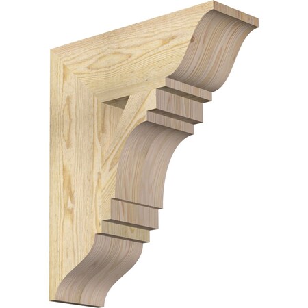 Ekena Millwork Merced Traditional Rough Sawn Bracket, Douglas Fir, 6"W x 18"D x 22"H BKT06X18X22MRC01RDF